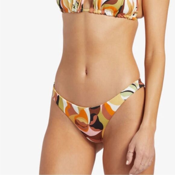 Billabong Return to Paradise Reversible Tanga Bikini Swim Bottoms Small S New - Picture 3 of 9